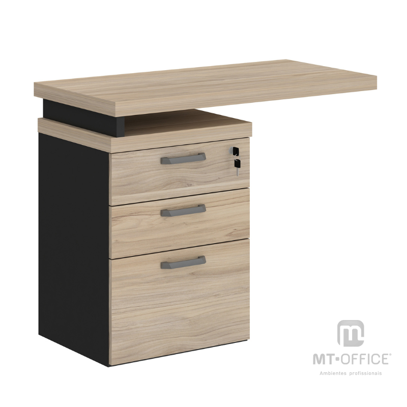 Gaveteiro Lateral com Extensão 3/4 Gavetas - Start - Imagem 3