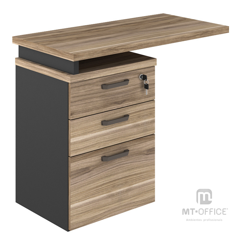 Gaveteiro Lateral com Extensão 3/4 Gavetas - Yaris