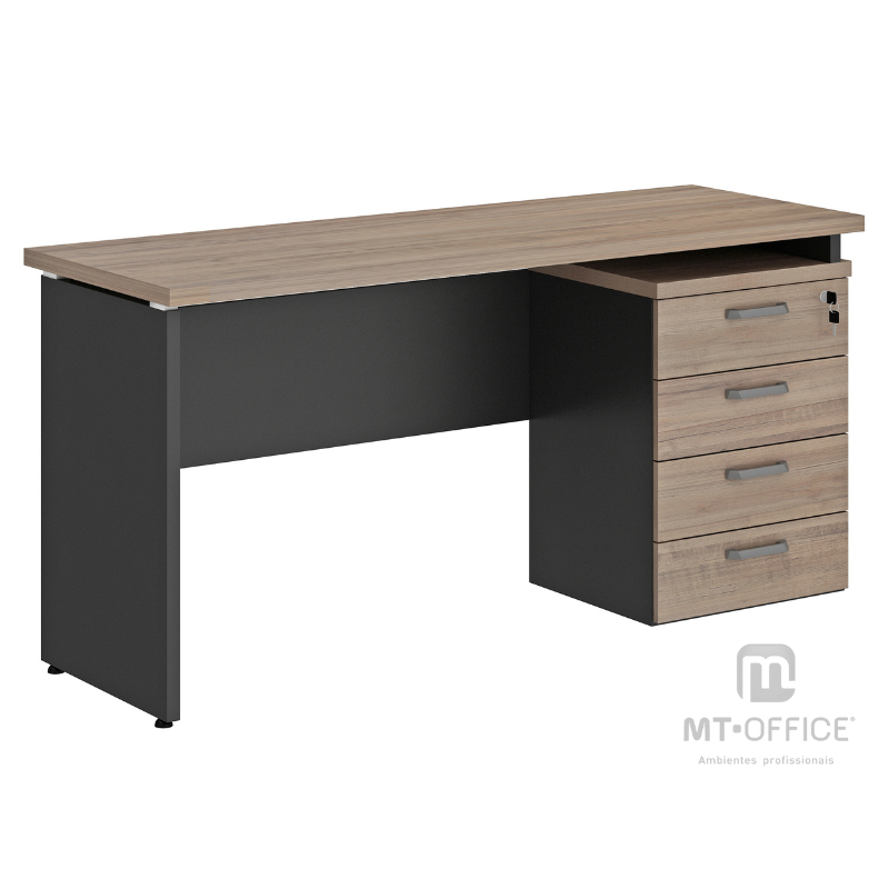 Mesa Retangular Dinâmica e Extensível 3/4 Gavetas - Yaris - Imagem 2