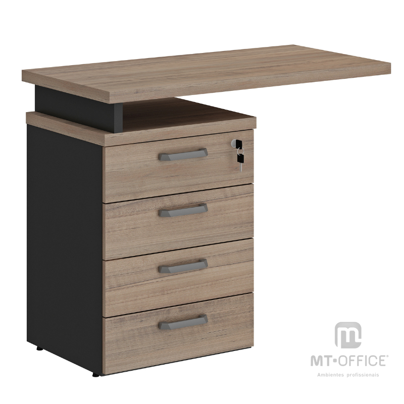 Gaveteiro Lateral com Extensão 3/4 Gavetas - Yaris - Imagem 4