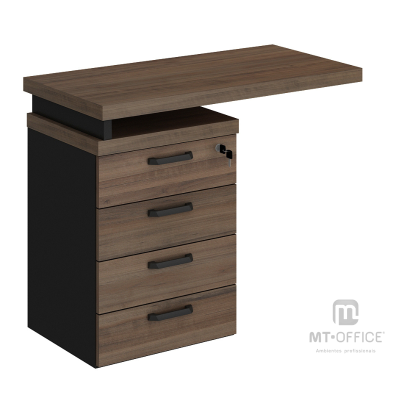 Gaveteiro Lateral com Extensão 3/4 Gavetas - Start - Imagem 2