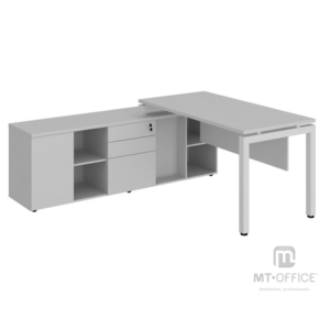 Mesa Diretor Dinâmica c/ Armário Lateral - Lexus Plataforma