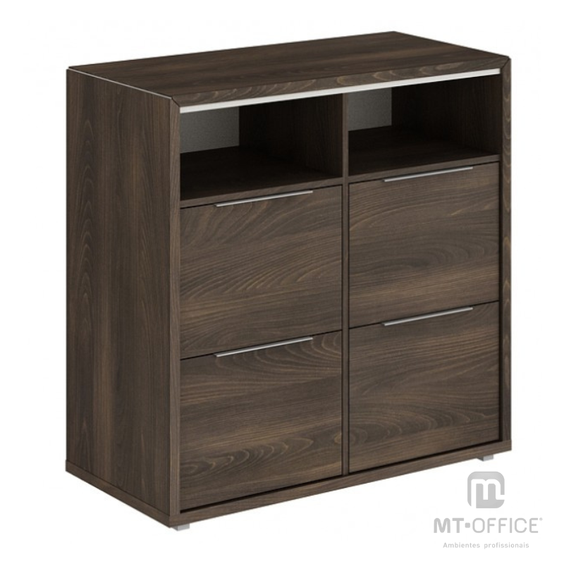 Armário Baixo c/ 4 Gavetas p/ Pasta - Edge