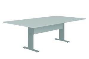 Mesa Reunião Retangular c/ Pé Metálico