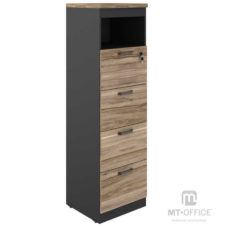 Armário Arquivo 04 Gavetas com Nicho - Yaris