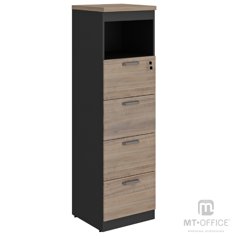 Armário Arquivo 04 Gavetas com Nicho - Yaris - Imagem 2