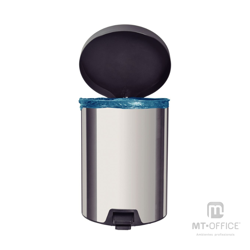 Lixeira com Pedal New Tramontina em Aço Inox com Acabamento Polido - 12 L - Imagem 2