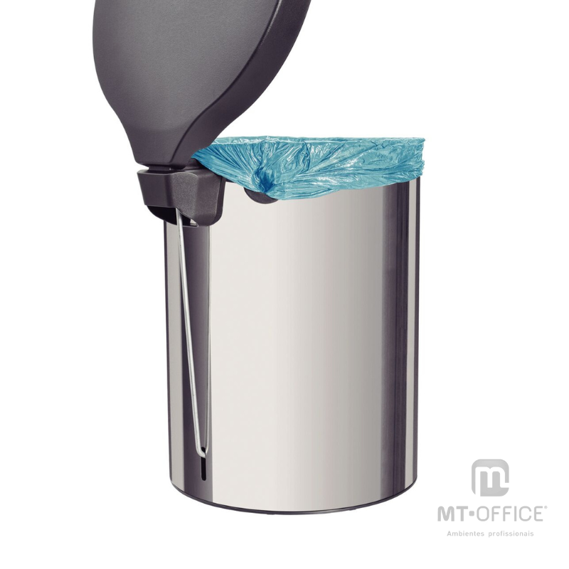 Lixeira com Pedal New Tramontina em Aço Inox com Acabamento Polido - 12 L - Imagem 3