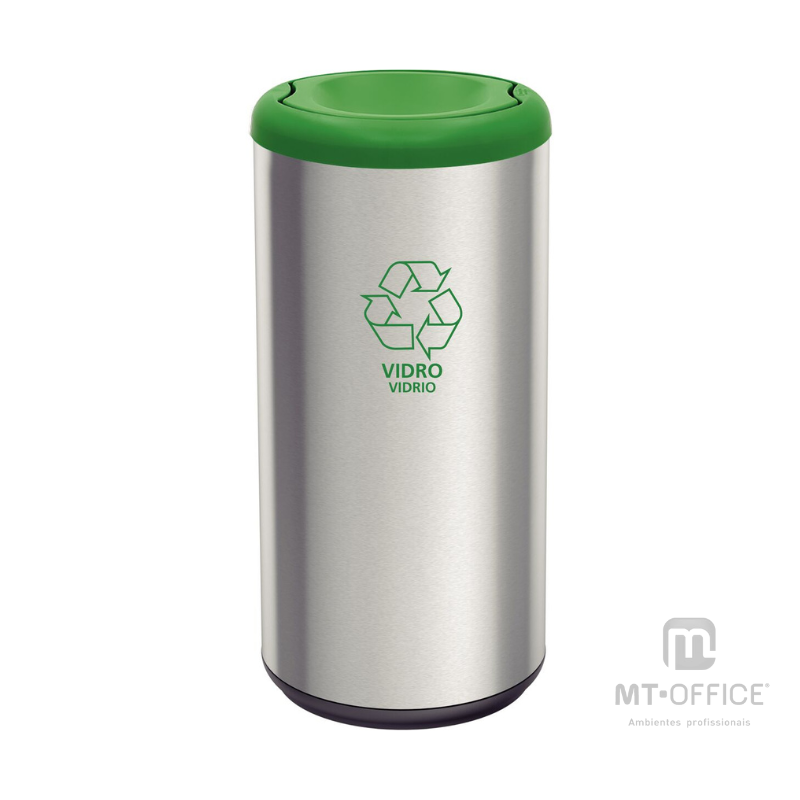 Lixeira Inox Tramontina Piemonte - 40 L - Imagem 2