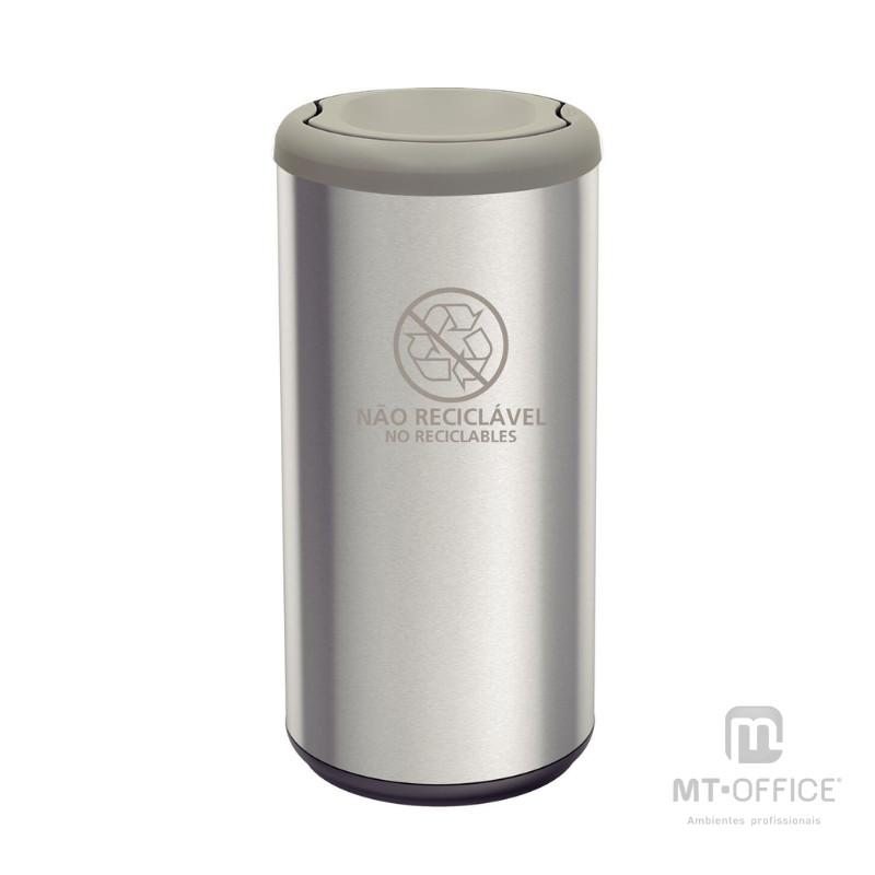 Lixeira Inox Tramontina Piemonte - 40 L - Imagem 4